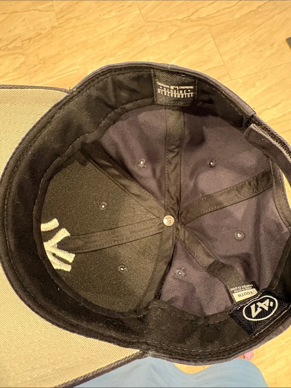 47 Brand New York Yankees Cap - Black with White NY Yankees Logo